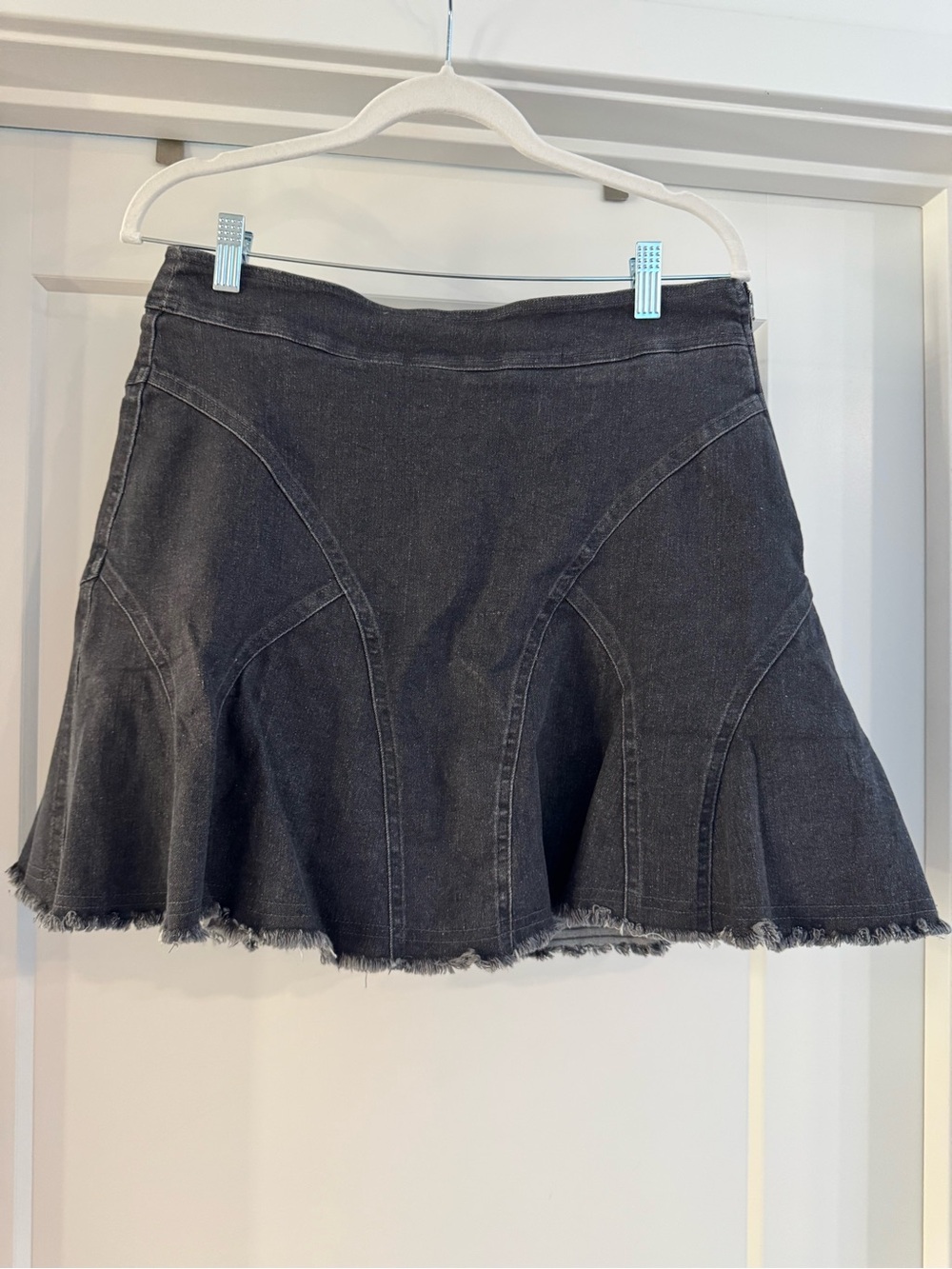 Entro Black Denim Mini Skort